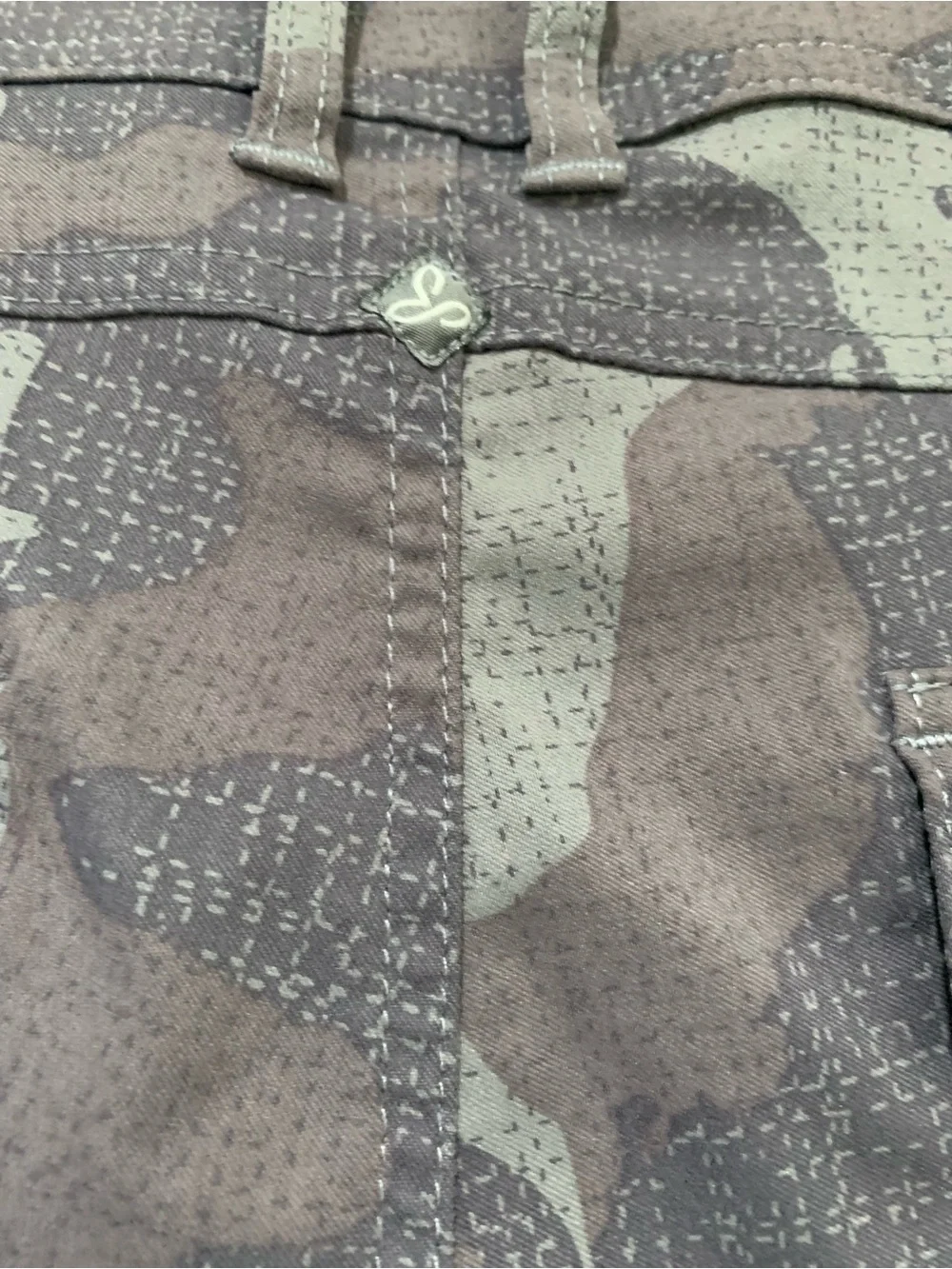 Prana size 12 Camouflage Nylon Blend Straight Leg Pants Hiking